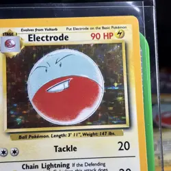 Pokemon TCG NM Electrode 2/64 Holo Ultra Rare Card Jungle Set missing symbol - Image 4