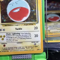 Pokemon TCG NM Electrode 2/64 Holo Ultra Rare Card Jungle Set missing symbol - Image 5