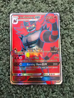 Pokemon Card Incineroar GX Stage 2 Sun & Moon Holo Rare SM38 - Image 1