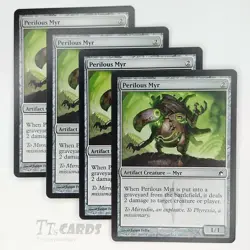 Perilous Myr 192/249 x4 Playset 4x MTG Magic the Gathering Scars of Mirrodin SOM - Image 1