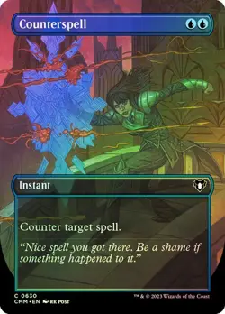 Counterspell Foil Borderless Commander Masters NM MTG - Image 1