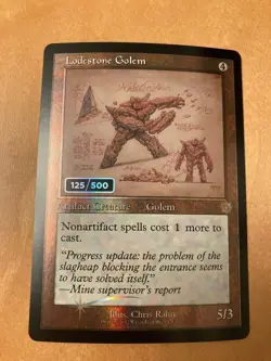 BRO Lodestone Golem English FOIL 1 card mtg Double Rainbow Serial Number EN Brot - Image 1