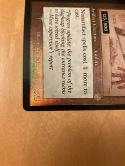 BRO Lodestone Golem English FOIL 1 card mtg Double Rainbow Serial Number EN Brot - Image 4