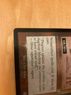 BRO Lodestone Golem English FOIL 1 card mtg Double Rainbow Serial Number EN Brot - Image 5