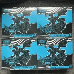 Pokemon TCG Black Bolt ETB Elite Trainer Box Sealed Lot Of 4 - Image 1