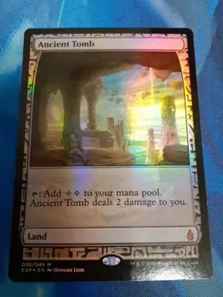 mtg Ancient Tomb English Foil EXP Expedition - Image 1