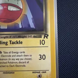 1st Ed Dark Electrode Non-Holo WOTC Pokemon Card 34/82 Rocket Set NM/MT - Image 3