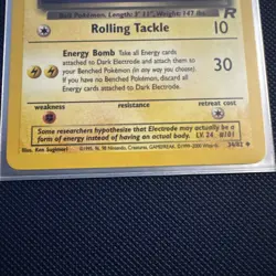 1st Ed Dark Electrode Non-Holo WOTC Pokemon Card 34/82 Rocket Set NM/MT - Image 4