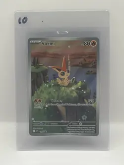 Pokemon Black Bolt / White Flare Victini SVP 208 Promo Illustration Rare NM - Image 1