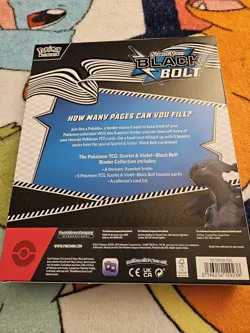 Pokemon Black Bolt Binder Collection Sealed - Image 2