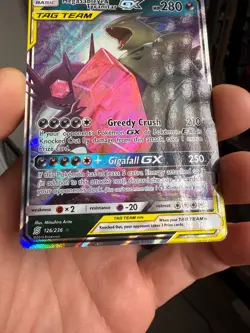 Mega Sableye & Tyranitar GX 126/236 - Pokemon Sun Moon Unified Minds Tag Team - Image 4