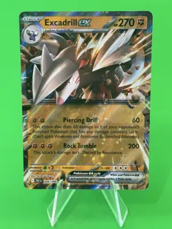 Pokemon Excadrill ex Scarlet & Violet Black Bolt Double Rare 046/086 NM!!! - Image 1