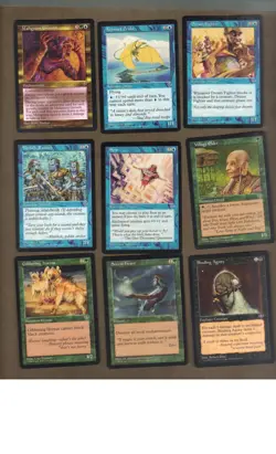 MTG: Mirage x 9 card lot: Malignant Growth + 8 commons NM See scans - Image 1