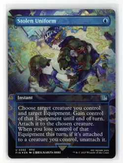 MtG FIN Stolen Uniform #332 Borderless FOIL - Image 1