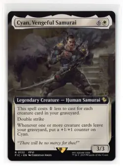 MtG FIC Cyan, Vengeful Samurai #132 Extended Art Non-Foil - Image 1