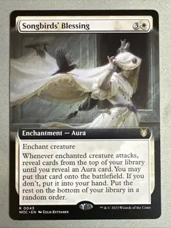 MTG / Songbirds' Blessing / WOC / #0043 / Regular (Extended Art) / Rare / NM - Image 1