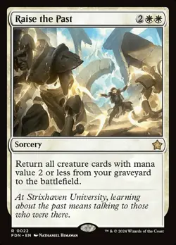 MTG Raise the Past - Foil, Foundations, Lightly Played, English - Image 1