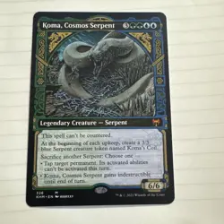 Koma Cosmos Serpent Kaldheim MTG Art Showcase, Near Mint Condition - Image 1