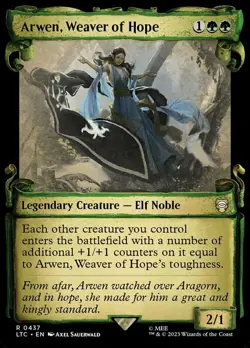 1 x Arwen, Weaver of Hope - Showcase Scrolls - Commander: The Lord of the Rings: - Image 1