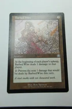 MTG Barbed Wire x1- -Mercadian Masques-Lightly Played - Image 1