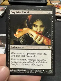 Exquisite Blood Magic The Gathering MTG Avacyn Restored Card Rare 102/244 - Image 1
