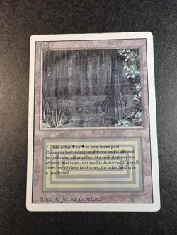 Bayou Dual Land Magic The Gathering Revised 1993 - Image 1