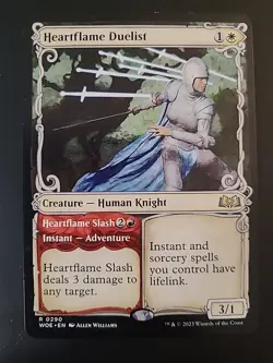 1 X MTG Magic the Gathering Wilds of Eldraine Heartflame Duelist Rare Exc Cond - Image 1