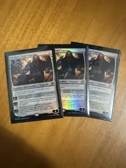x1 MTG EOE Tezzeret Cruel Captain Foil 0002 Pack Fresh - Image 1