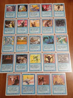 1994 Magic: The Gathering - Revised(3rd) - Lot of 24 🔵 Cards - EX/NM - Image 1