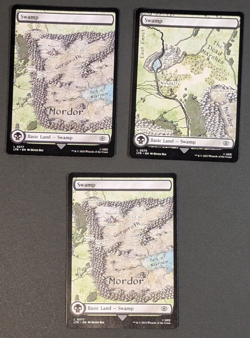 MTG - 3x Full Art Swamp (277 + 276), Lord of the Rings: Tales of Middle Earth NM - Image 1