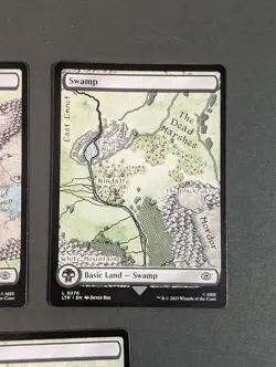 MTG - 3x Full Art Swamp (277 + 276), Lord of the Rings: Tales of Middle Earth NM - Image 3