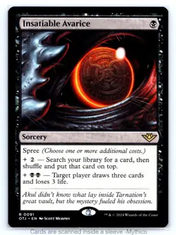 MTG Insatiable Avarice Outlaws of Thunder Junction - NM - Image 1