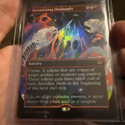 Devastating Onslaught Borderless FOIL - MYTHIC - EOE - M - Image 1