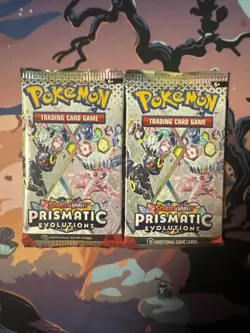 Pokemon Prismatic Evolutions Booster Packs SEALED 2 Packs - Image 1