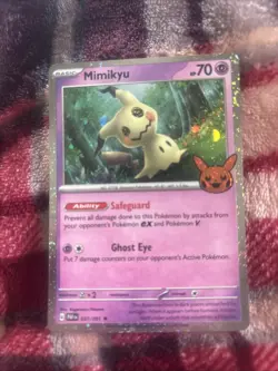 Pokemon TCG Paldean Fates Reverse Holo Card Mimikyu 037/091 - Image 1