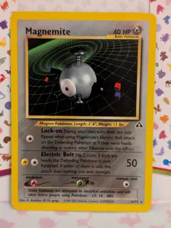 Pokemon TCG Magnemite Card 26/75 Neo Discovery Rare Lightly Played LP - Image 1
