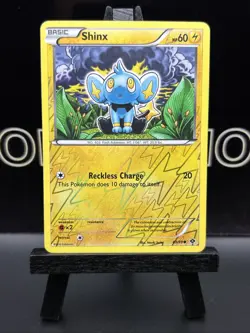Pokemon TCG Shinx Next Destinies 43/99 Reverse Holo Common LP - Image 2