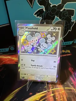 Maushold 210/091 Paldean Fates (Shiny) Holo Pokemon Card NM 🔥🔥 - Image 1
