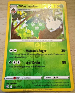 Pokemon TCG Wormadam 010/172 Brilliant Stars Reverse Holo Rare Card - Image 1