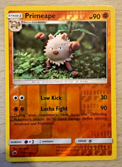 Pokemon TCG Primeape 51/111 Crimson Invasion Reverse Holo Rare Card - Image 1