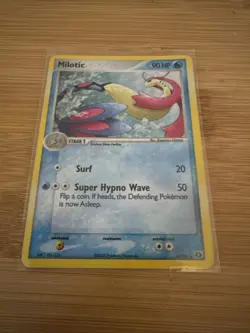 Pokemon Emerald Holo Rare Card Milotic 8/106 EX - Image 1