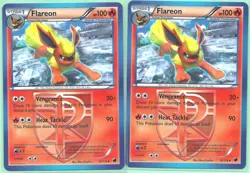 2x FLAREON 12/116 Plasma Freeze Pokemon Cards-NM/M -2013 RELEASE - Image 1