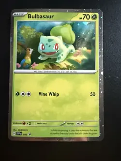 Pokemon 151 Black Star Promo Cosmos Holo Bulbasaur SVP046 - Image 1