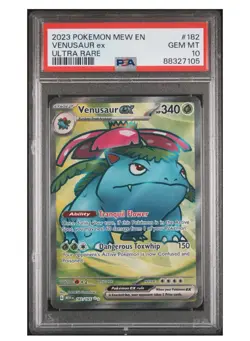 PSA 10 GEM Venusaur ex SV: 151 Full Art Ultra Rare Pokemon Card 182/165 - Image 1