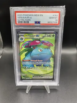 PSA 10 GEM Venusaur ex SV: 151 Full Art Ultra Rare Pokemon Card 182/165 - Image 3