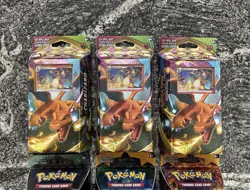 Lot Of 6 Pokemon Theme Deck Charizard/lunala /roaring Heat /forest Shadow Sealed - Image 2