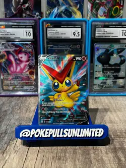 Victini V 144/163 Battle Styles NM Full Art Ultra Rare Pokemon Card - Image 1