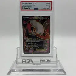 Pokemon Darkrai EX Full Art XY Breakpoint 2016 Card 118/122 PSA 9 - Image 1