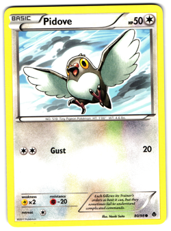 Pidove - 80/98 - 2011 Common Emerging Powers Pokemon Card LP - Image 1