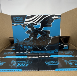 Pokemon TCG Black Bolt ETB Elite Trainer Box Sealed (Case/10 Boxes) - Image 1